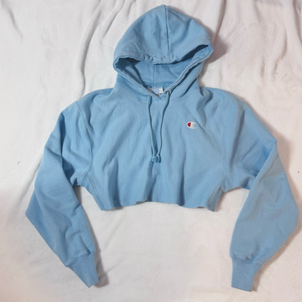 CHAMPION life womens reverse weave cropped pullover hoodie - XS